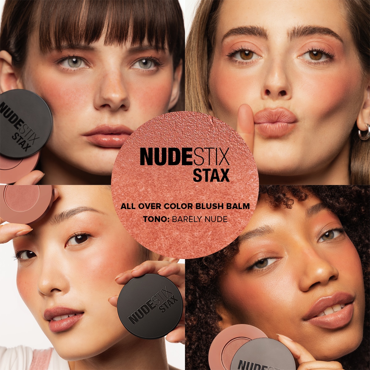 NUDESTIX STAX ALL OVER COLOR BLUSH BALM (RUBOR EN CREMA PARA ROSTRO)